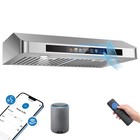 30 Inch Under Cabinet Range Hood 900cfm Voice gesture remote Control 4-speed Fan