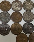 Canada Cent Lot  21  Original Aged Rustic Toners