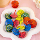 10pcs Wooden Spinning Tops Classic Spin Top Toys Party Educational Kids Adults