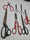 Vintage Scissors Lot Of 7 Mixed Sewing Tailor Kitchen Shears Old Tools