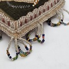 Vtg Native American Iroquois Arrowhead Beaded Pin Cushion Rare Cat Motif Euc