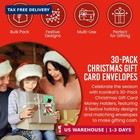 Iconikal 30-pack Christmas Gift Card Money Holders With Envelopes 3 25x6 25-i   