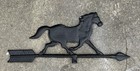 Antique Style Horse Weathervane Arrow Full Body Molded Metal Cast Iron Base