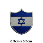 National Country Shield Flag Iron On sew On Embroidered Patch Badge Set Of 3