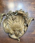 Antique French Bronze 19th Century Art Nouveau  Tray Platter 