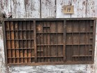 Hamilton Wooden Printers Drawer Letterpress Printer Tray Typeset Shadowbox  14