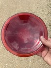8-3 8    Red Glass Convex Roundel Lens - Railroad Semaphore Signal