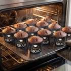 96 Pcs Graduation Cupcake Liners   Toppers Set - Black Gold Party Supplies  Clas
