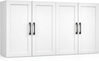 Wall Cabinet With Adjustable Shelves  Laundry Room Cabinet With 4 Doors  Kitc   