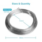 20 Gauge Craft Wire 164 Ft Galvanized Steel Wire Roll