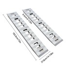 2-piece Aluminum Trailer Ramps For Secure Loading Of Vehicles And Equipment