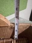 Antique Wooden Frame Willow Splint Basket With Handles Storage Basket 14 5x21x3