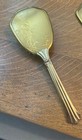 Vintage Victorian Era Hand Mirror   Brush Set - Bamboo Plant Engraving