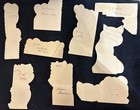 Vintage 1960s Valentine Cards Lot Of 8 Die Cut Kids Animals 1962 Made Usa