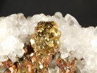 Wow Giant  Chalcopyrite Crystal Cluster With Fluorescent Calcite Mexico 4494gr