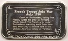 French Troops Join War Columbia Mint  999 Silver Bar 