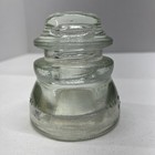 Vintage - Hemingray 45 Clear Glass Telegraph Insulator 4  Tall Made In Usa 7-54