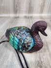 Tiffany Style Stained Glass Mallard Duck Lamp Night Light Vintage 