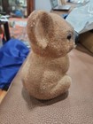 Vintage Japan Flocked Sitting Koala Coin Bank Figurine 6 