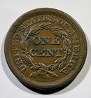 1853 Braided Hair Large Cent  Choice Au