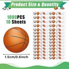 Mini 1000 Pcs Sports Ball Stickers For Kids Soccer  Football  Mini 1000pcs 