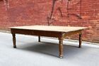 Antique Counter Kitchen Island Industrial Mercantile Display Stand Wood Legs