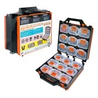 Discount Heavy Duty Storage Organizer Portable Tool Box Case New -black   Orange