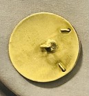 Ex Rare Antique Art Nouveau Man In Moon Brass Button  1880s 1890s