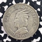 1937 Honduras 1 Lempira Lot c6816 Silver 