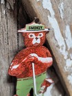 Vintage Smokey Bear Porcelain Sign Old Us Forest Service Prevent Forest Fires