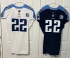 Derrick Henry Authentic Tennessee Titans Nike Team Issued Jerseys X2 Anniv Patch