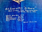 Vintage Blueprint Plan Us Sloop Of War St marys Launched 1844 Great For Framing
