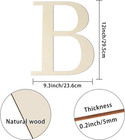 12 Inch Large Wooden Letters B For Wall Decor Unfinished Wood Letter Cutout