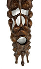 Vintage Wooden Tribal Mask Hand Carved South Africa Wall Hanging
