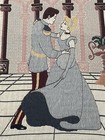 Vtg Disney Cinderella Woven Tapestry Throw Blanket Dreams Do Come True 90s Y2k