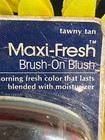 Vintage  Max Factor Compact  Maxi Fresh Brush On Blush Tawny Tan Sealed