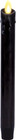 Luminara Wax Drip Flameless Led Candle W  Real Flame Effect - 1  X 9 5   black 