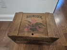 Vintage 1976 Budweiser Anheuser Busch Centennial Wooden Beer Crate Box 1876-1976