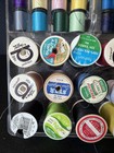 Lot Of Vintage Sewing Items Supplies Buttonholer Patterns Tracing Paper Patches