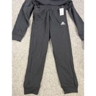 Adidas Youth M Boys Black 2 Piece Set Hoodie Sweatpants Outfit
