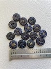 Vintage 1 2    Button Lot - Two-hole Mixed Composition Buttons Multicolor Plastic