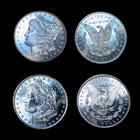 1878-1904 Silver Morgan Dollar Roll - 10 Coins - Brilliantly Uncirculated Bu