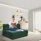 Fold Out Couch Bed Memory Foam Sleeper Chair With 2 Pillows  Queen Size Futon   