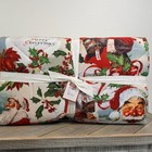 Pottery Barn Norman Rockwell Queen Comforter Noel Santa Holiday Organic Bedding
