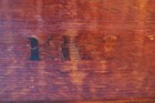 Antique Wooden Pine Box  1862 