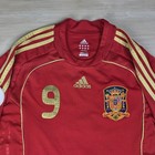 Adidas Fernando Torres Spain Euro 2008 Home Soccer Jersey Men s Size Medium