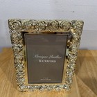 Pair Of Monique Ihuillier For Waterford Crystal Sunday Rose Picture Frames 4x6