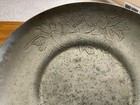 Vintage Everlast Hand Forged Hammered Aluminum Floral  Serving Tray Bowl  Floral