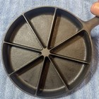 Bsr Vintage Cast Iron Cornbread Skillet 8-wedge Model Pat Pending 9   Restored