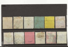 1887-92 Set 12 Used Great Britain Stamps   s 111-122 Queen Victoria Cv  200 00